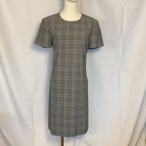 Theory plaid shift dress size 12
